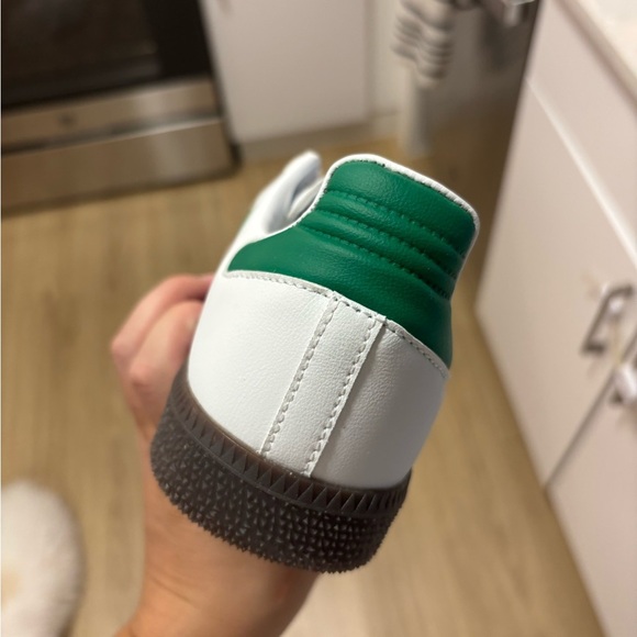adidas Samba White and Green Sneakers - Picture 5 of 6